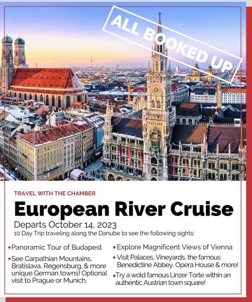 Travel with the Chamber - 2023 European River Cruise Booked Up