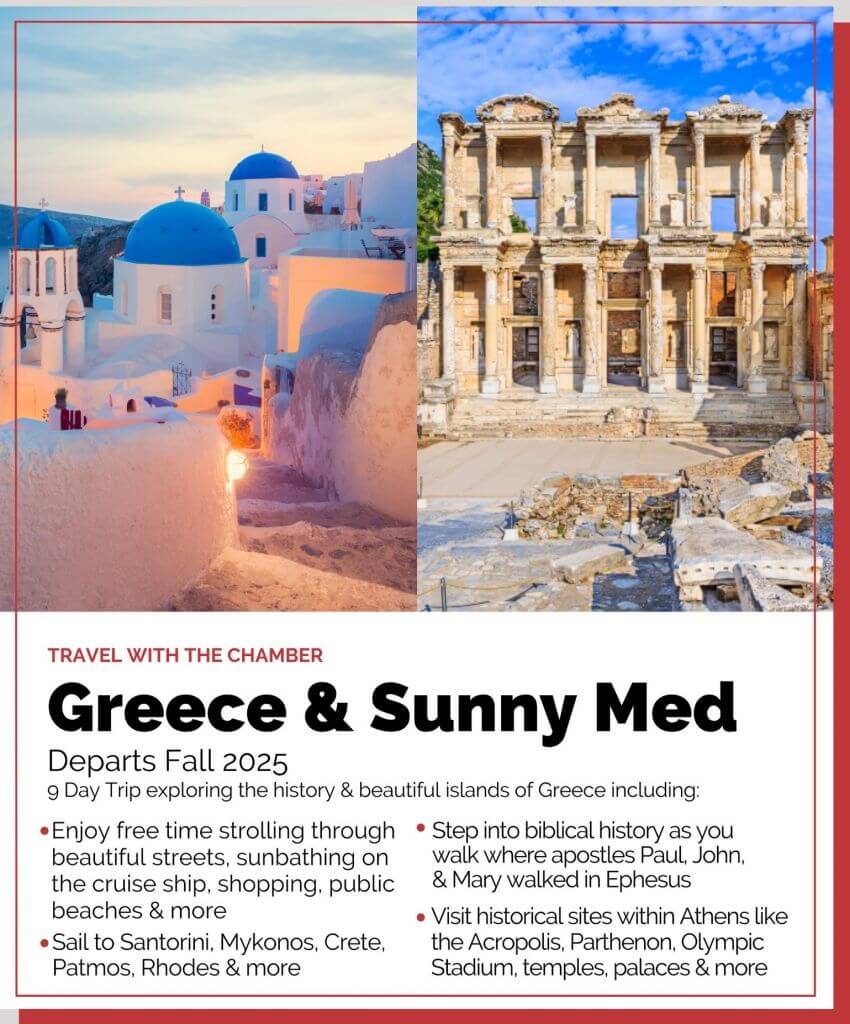 2025 Greece TRAVEL WITH THE OPELIKA CHAMBER