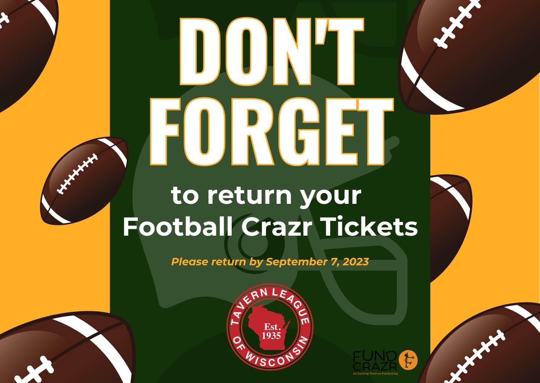 Football Crazr Tavern League of Wisconsin