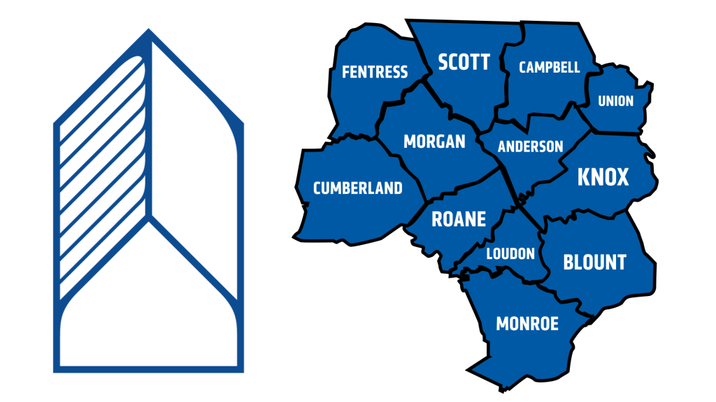 East Tennessee REALTORS 12 county region map