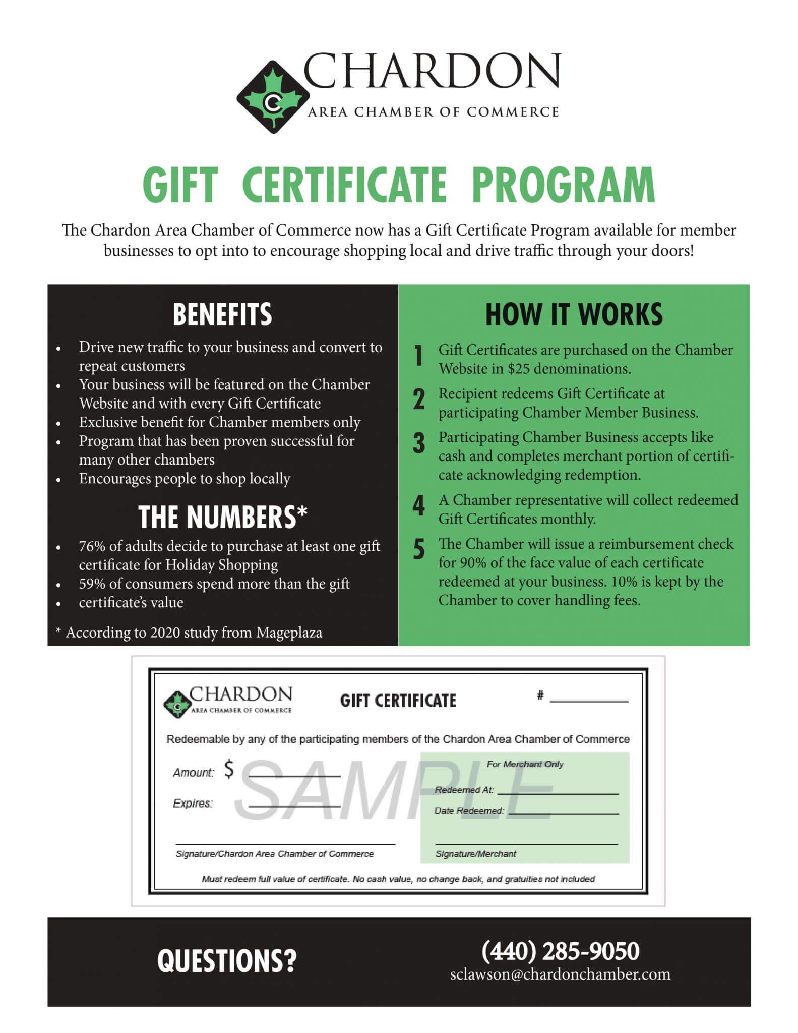 Chamber Gift Certificate Program Coming Soon Chardon Area Chamber of