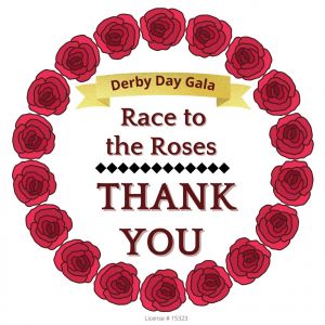 Dinner Auction Race to the Roses Sticker (4) Dinner Auction Race to the Roses Sticker (4)