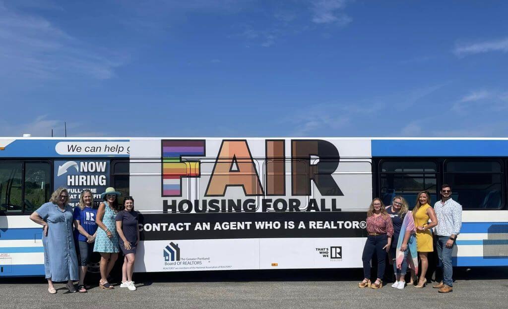 Bus Wrap initiative promoting Fair Housing For All.