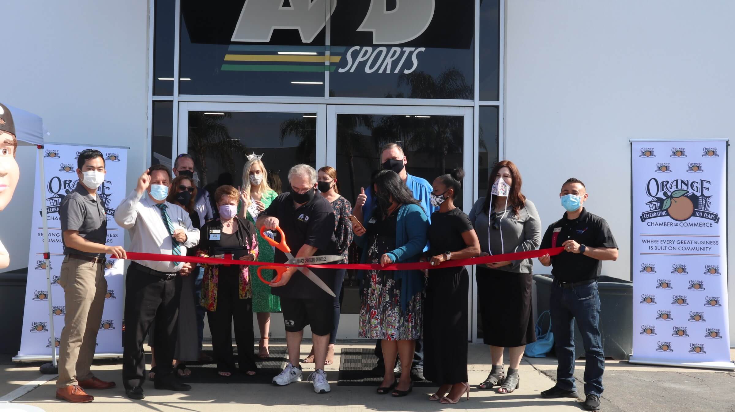 Orange Chamber of Commerce A2D Sports Ribbon Cutting in Orange, Orange County, California