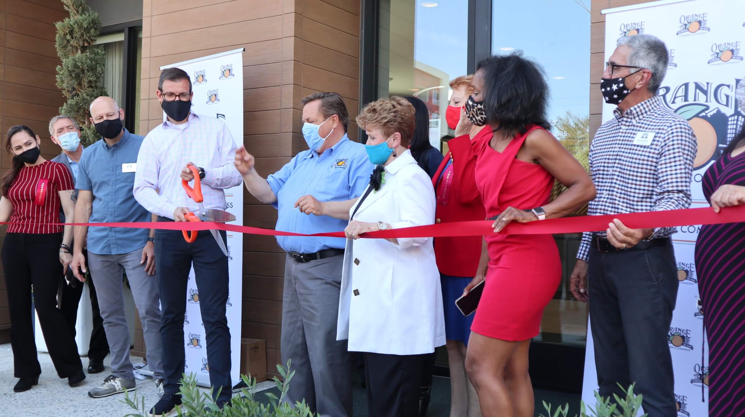 Orange Chamber of Commerce Cameo Apartments Ribbon Cutting in Orange, Orange County, California