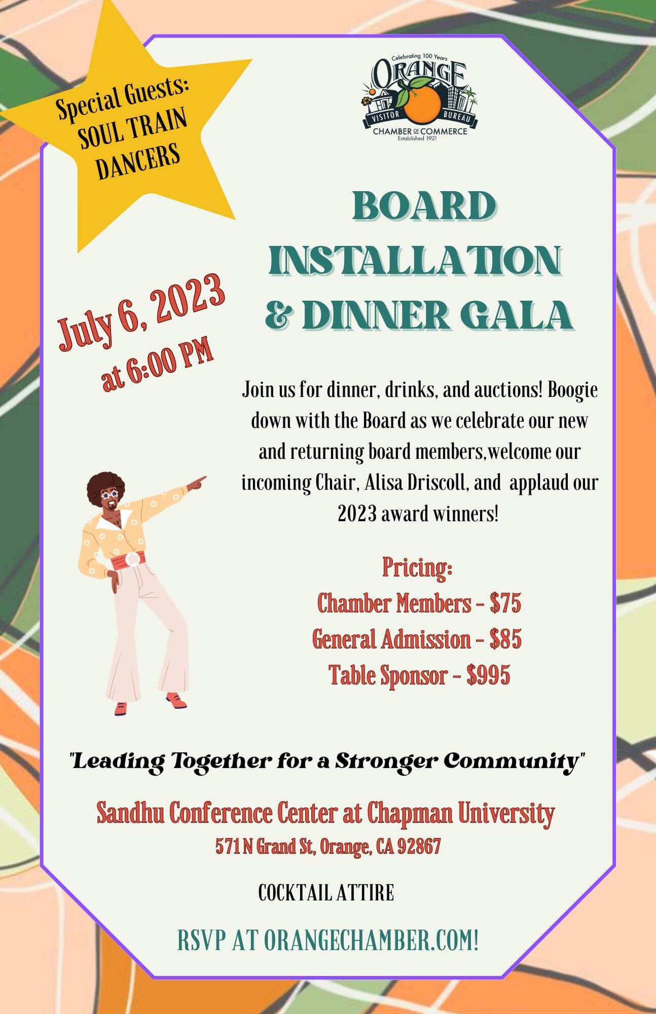 2023 Board Installation & Dinner Gala Flyer