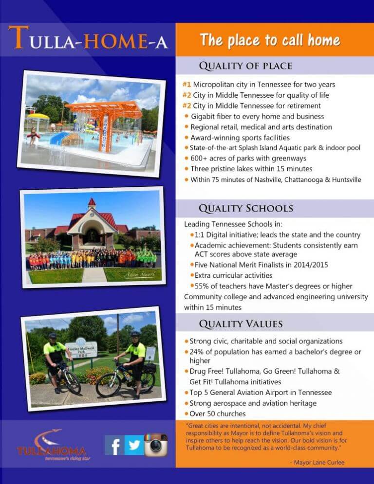 Move to Tullahoma Tullahoma Area Chamber of Commerce