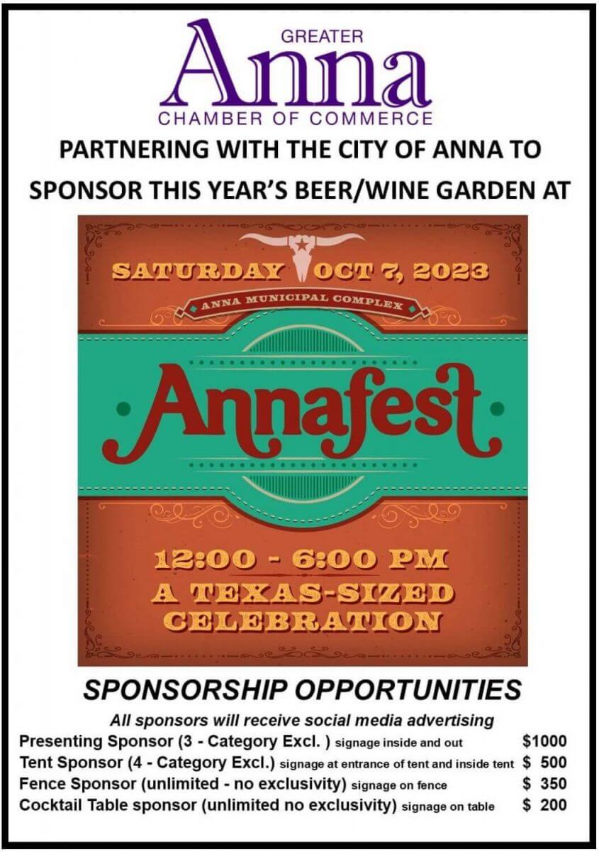 Anna Fest Sponsorship Opportunities