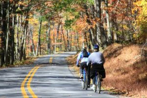 Biking in the Fall in Garrett County