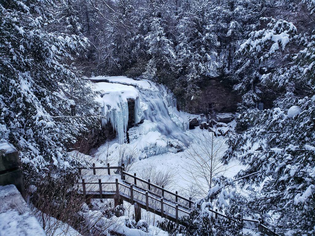 Muddy Creek Falls in the Winter