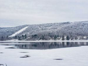 Wisp and Deep Creek Lake in the Winter