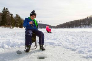 Ice Fishing on Deep Creek Lake