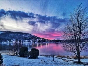 Wisp Deep Creek Lake Winter Sunset