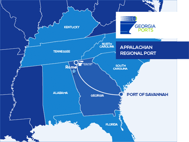 Appalachian Regional Port Map