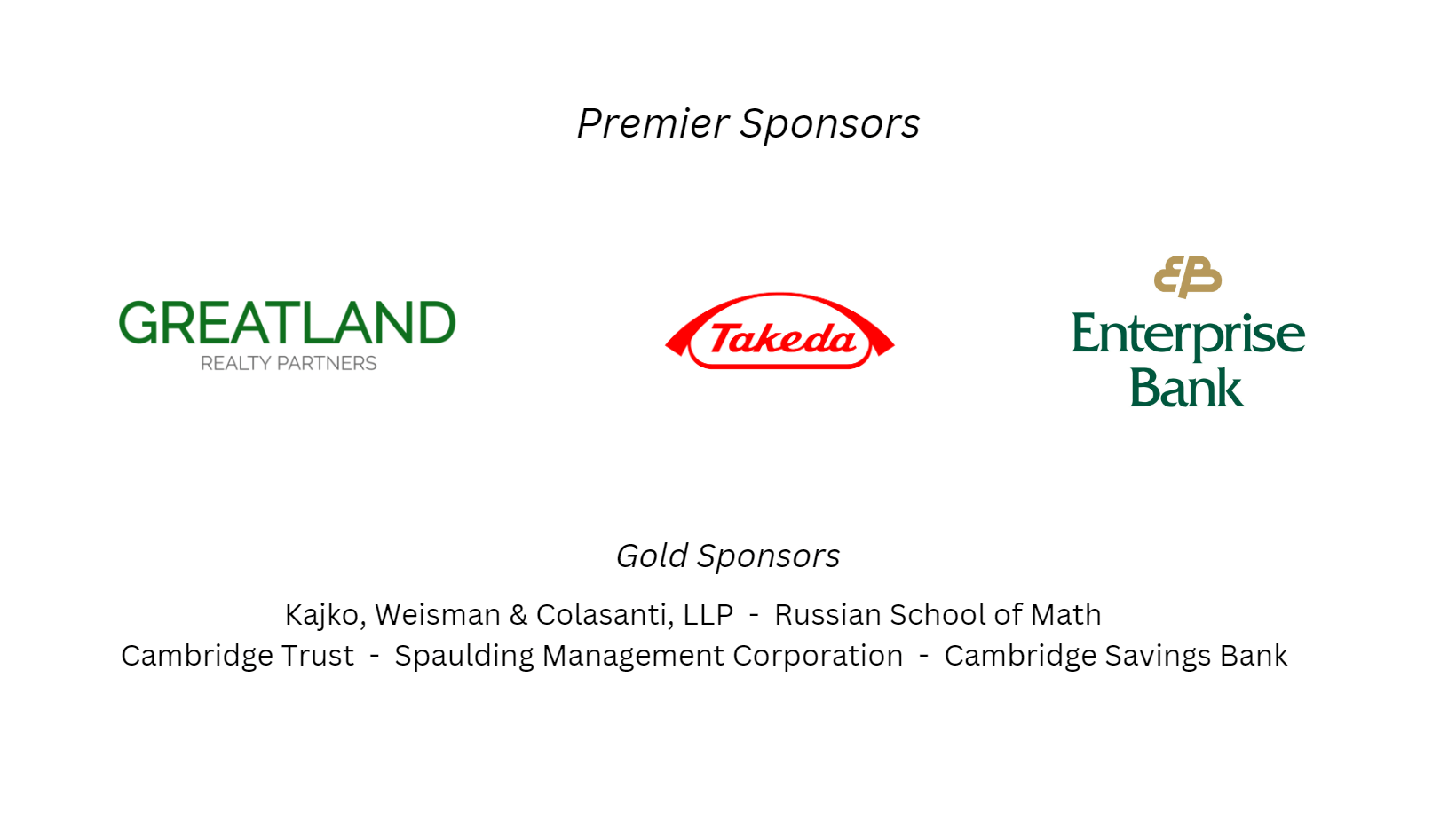 all sponsors updated