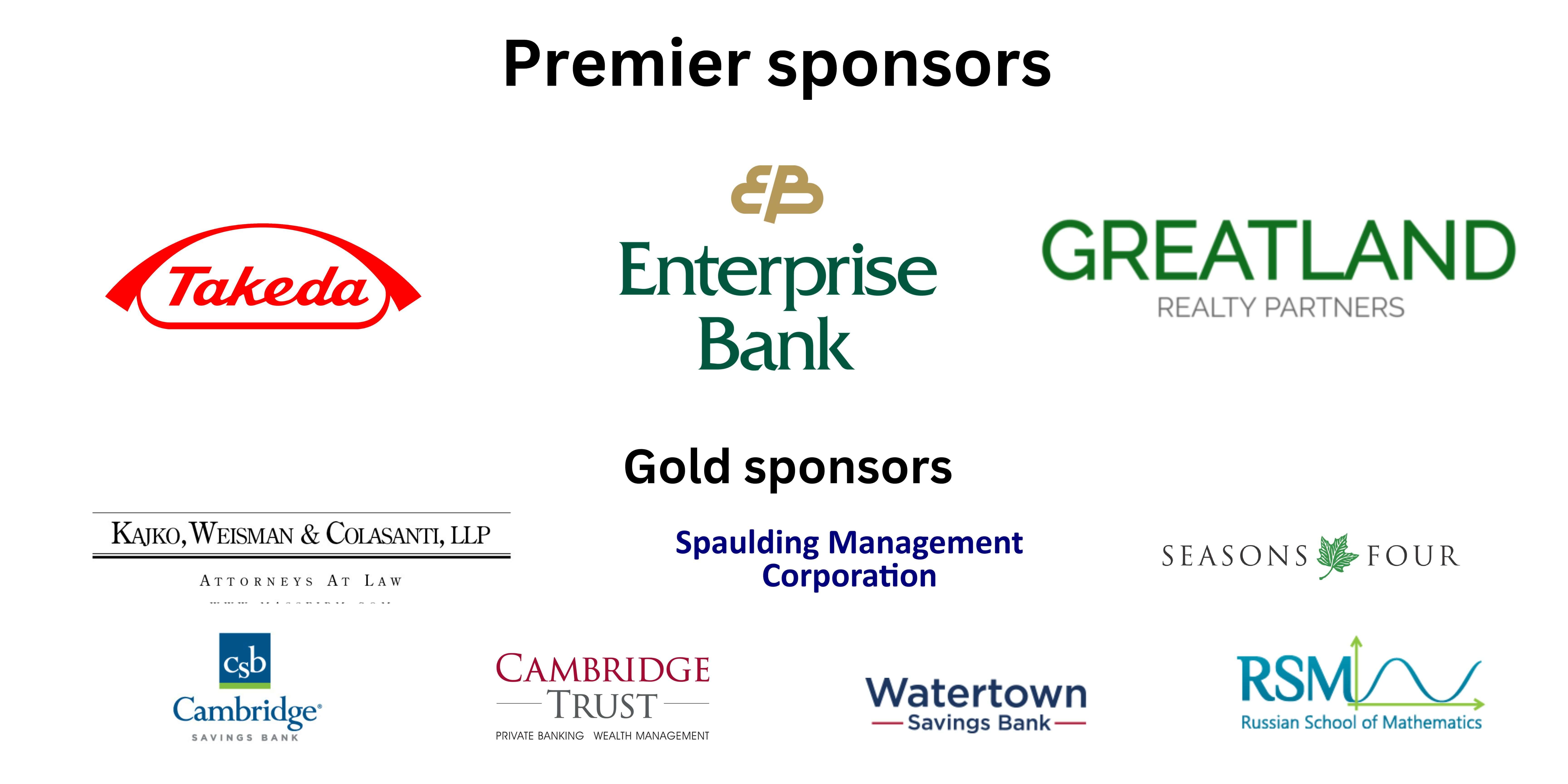 Premier and Gold Sponsors Premier and Gold Sponsors
