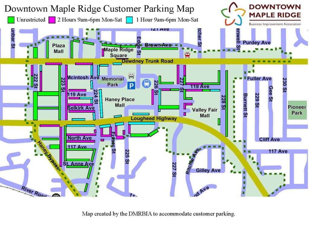 DMRBIA Parking Map