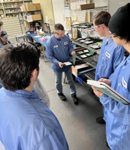 Students touring SoPark