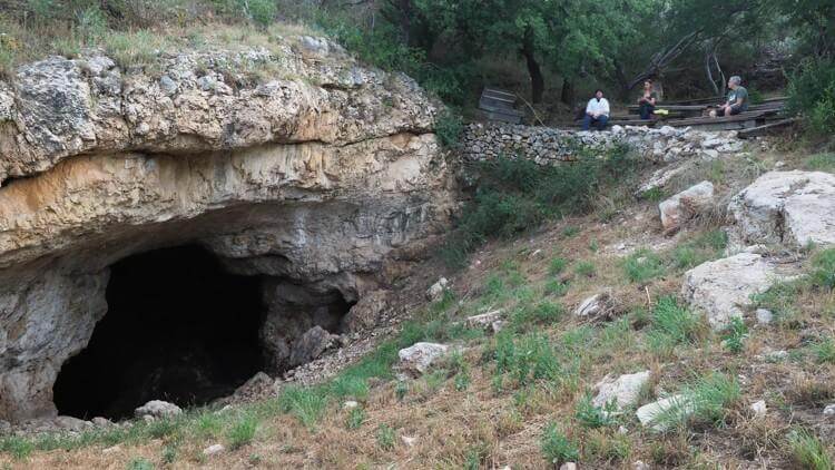 entrance of a bat cave