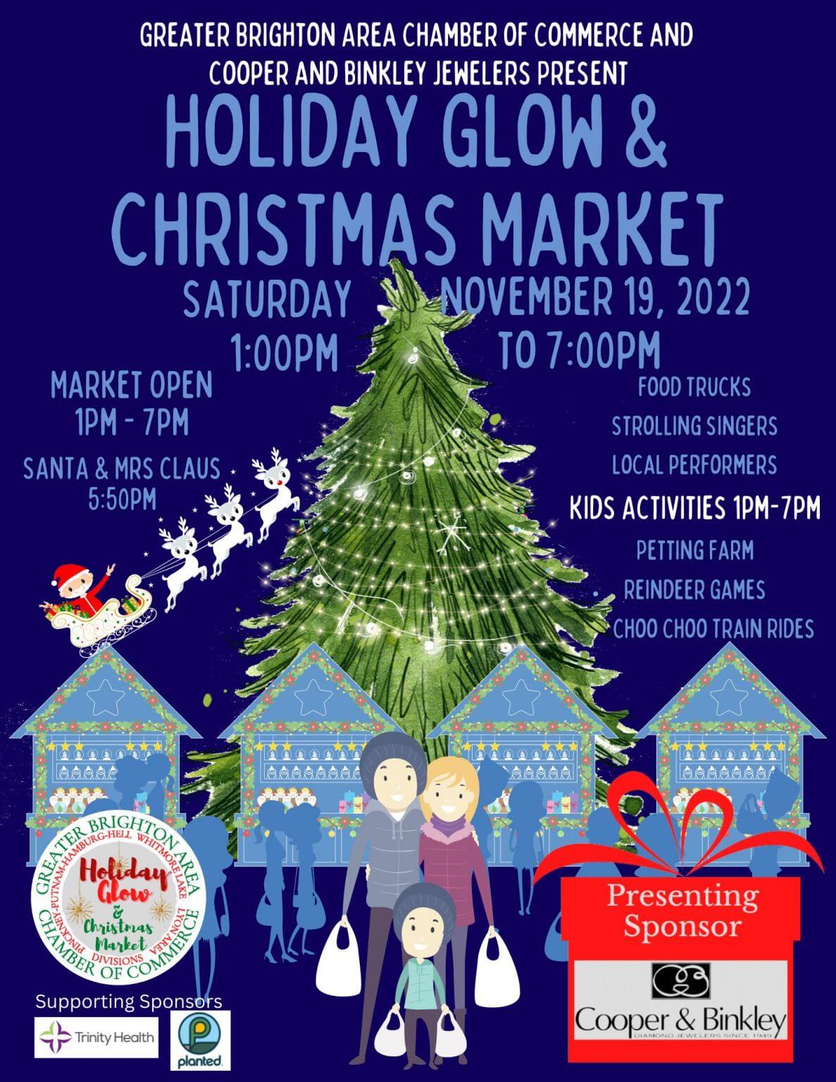 Holiday Glow & Christmas Market Greater Brighton Area Chamber of Commerce