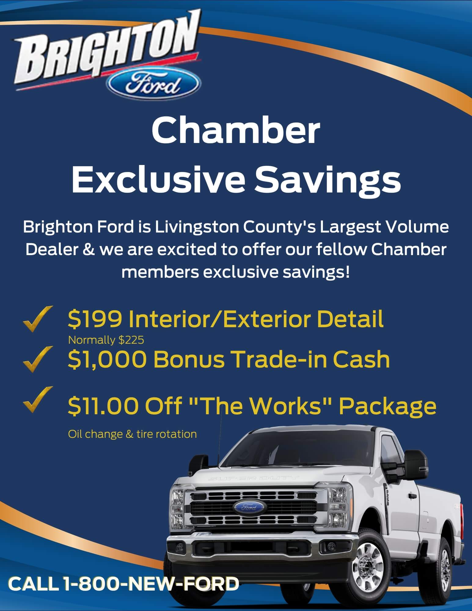 Brighton Ford Chamber Savings