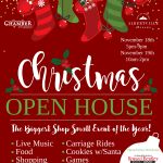 Christmas Open House flyer 2022