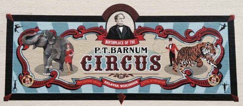 PT Barnum Circus banner