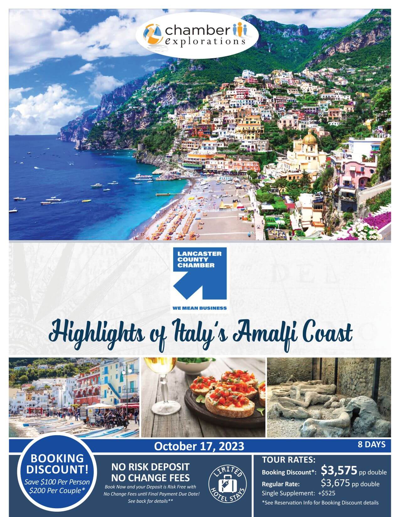 HIGHLIGHTS OF ITALYS AMALFI COAST - Lancaster County of Commerce - 17OCT23 - Exclusive Tour (1)