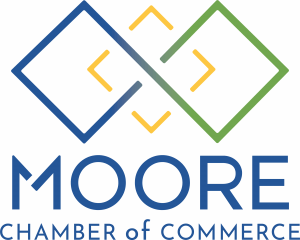 Moore Chamber of Commerce logo FULL COLOR STACKED