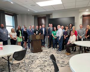 Day at the Capitol Group Image with Governor Stitt
