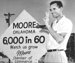 Welcome to Moore sign circa 1956