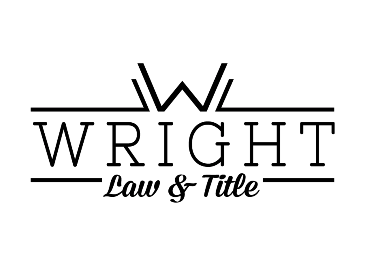Wright Law and Title Logo