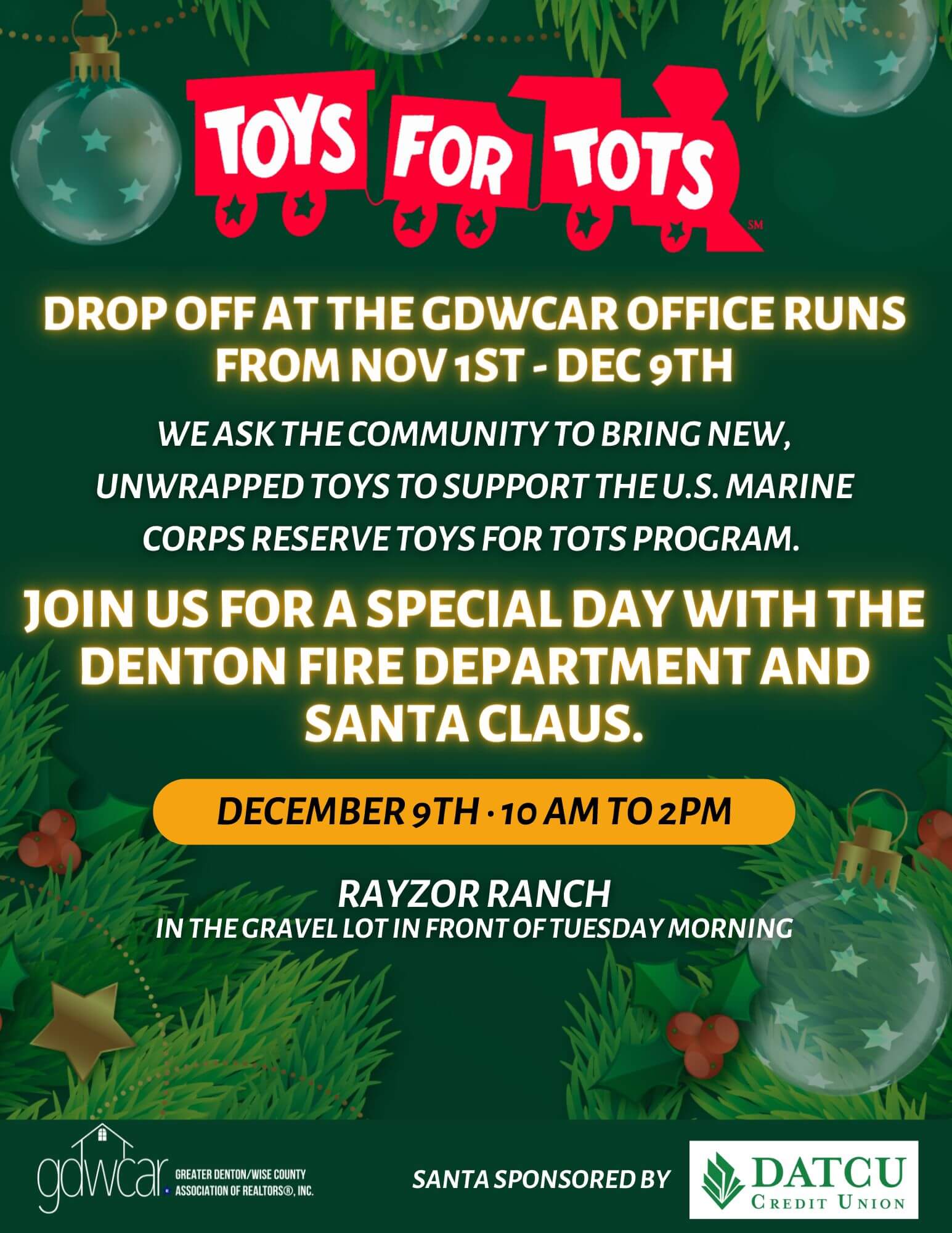 Toys For Tots Greater Denton/Wise County Association of REALTORS®