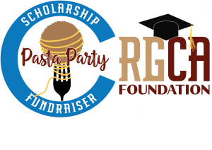 pasta party scholarship fundraiser logo