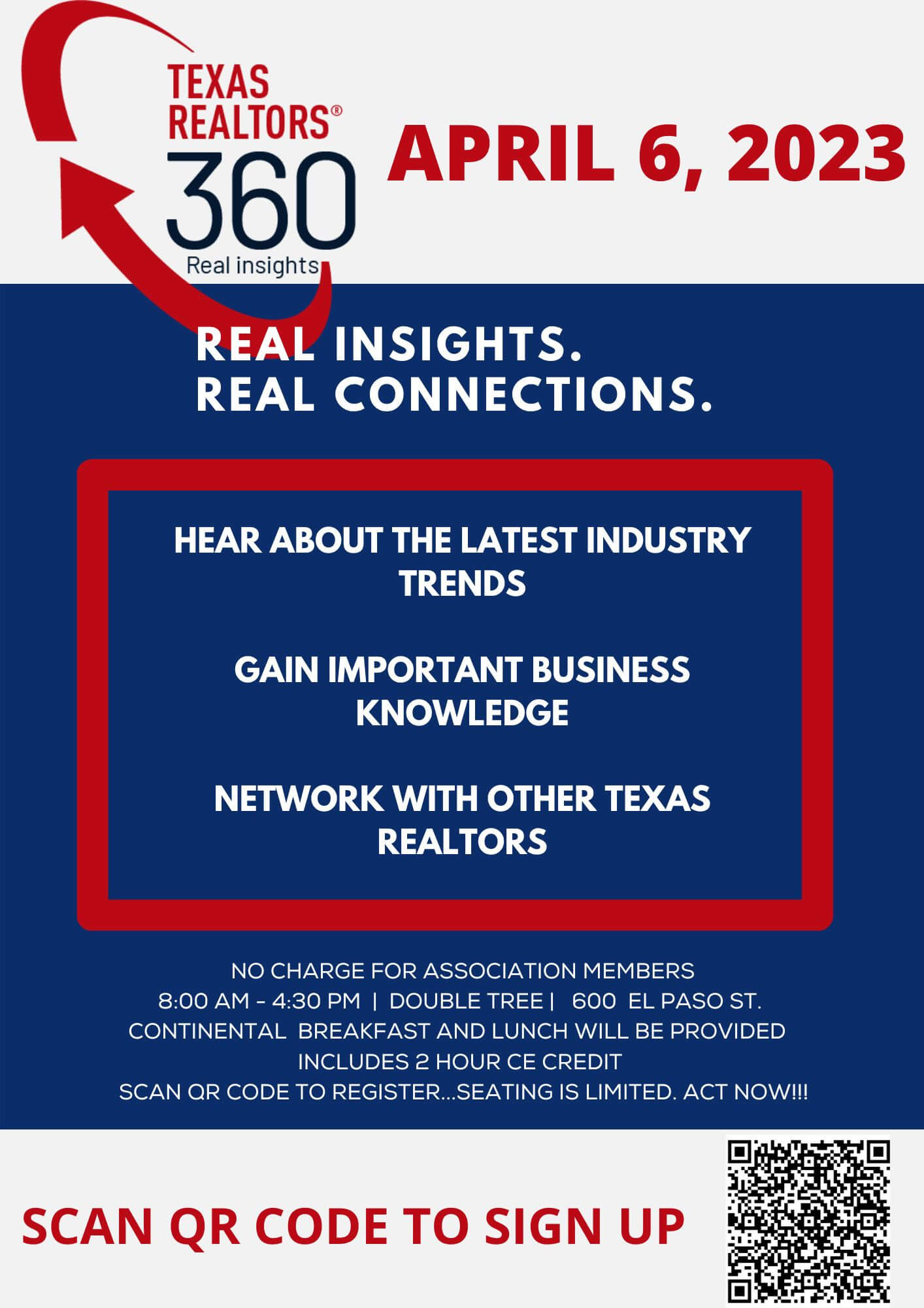 Last Chance To Sign Up For Texas REALTORS 360 Greater El Paso 