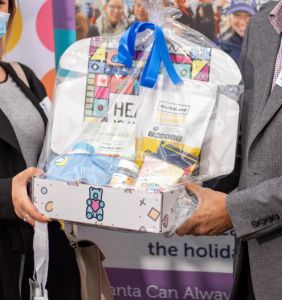 a gift package presented to the winner by Business after 5 hosts