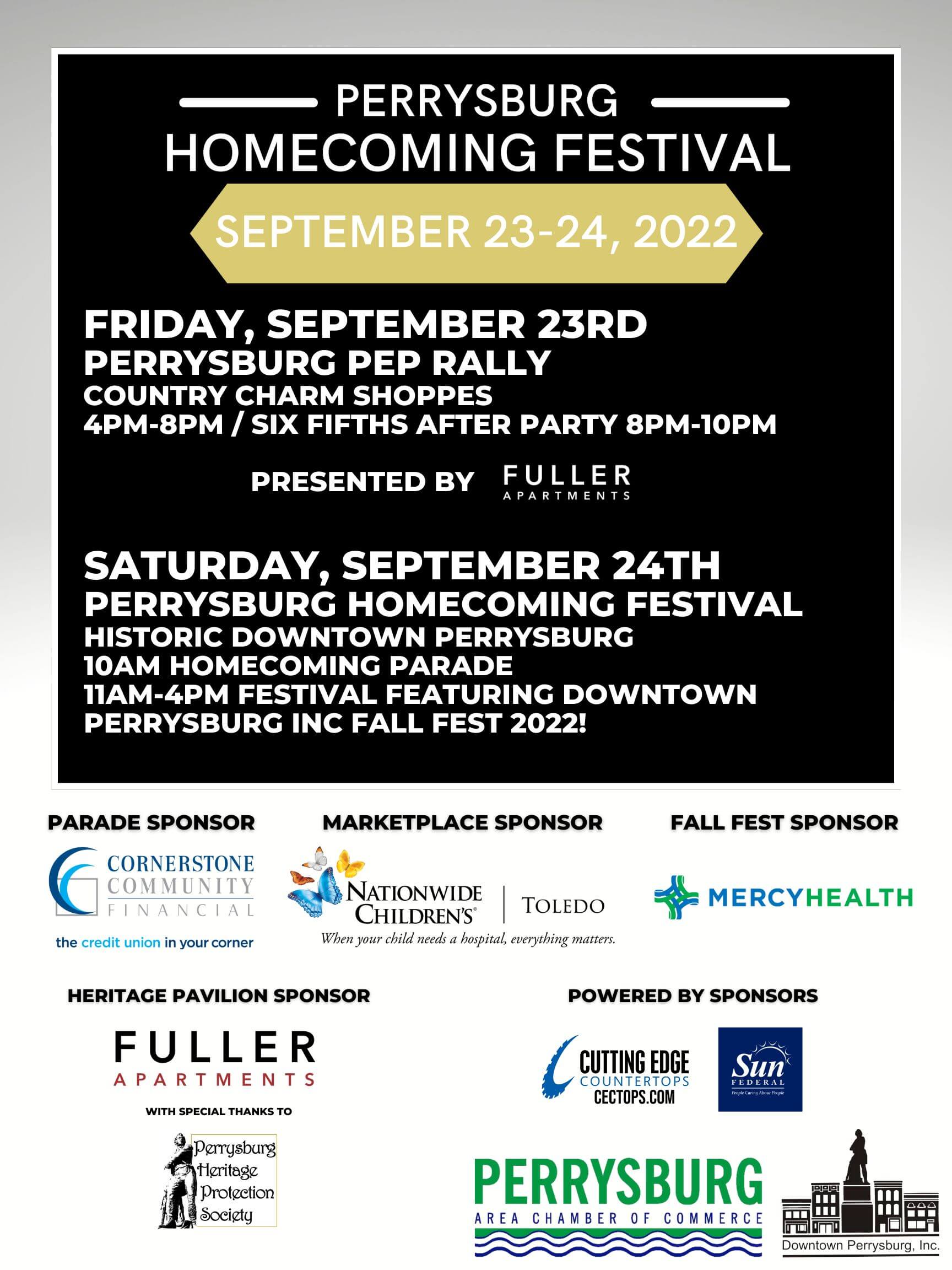 Perrysburg Homecoming Festival 2022 Poster