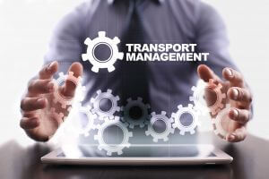 Businessman,Is,Using,Tablet,Pc,And,Selecting,Transport,Management