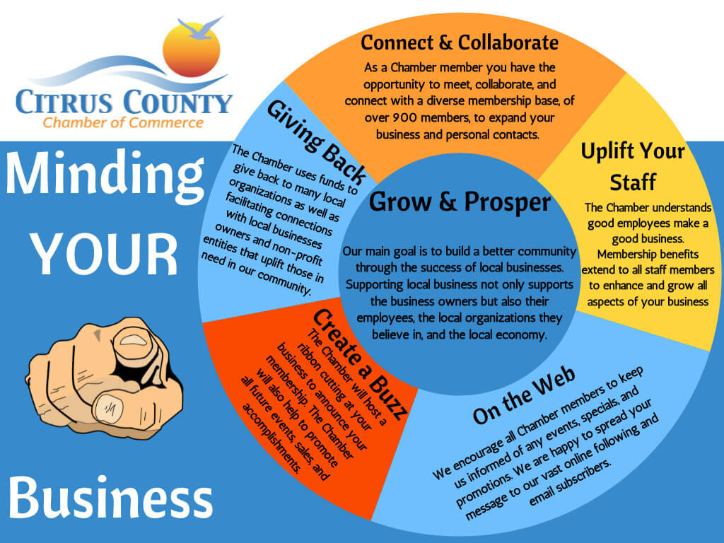 Chamber Minding your business graphic