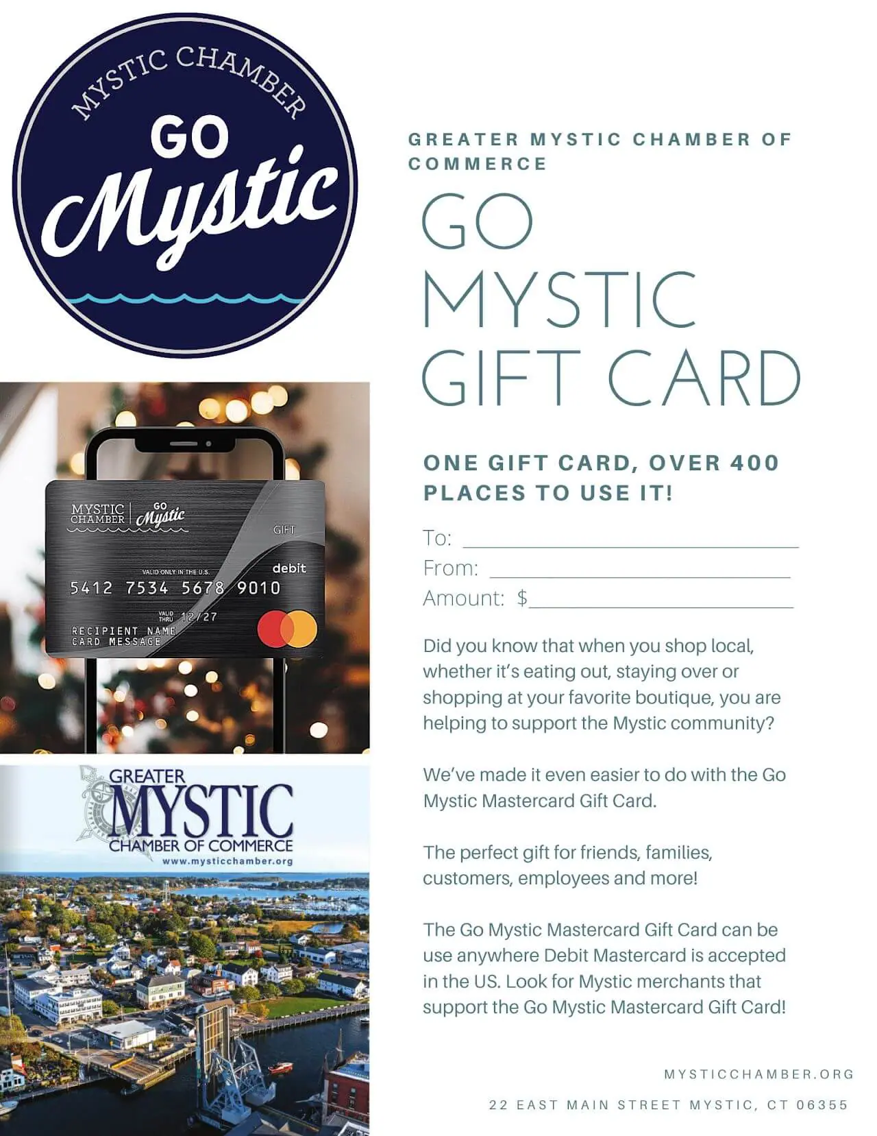 Go Mystic Mastercard® Gift Card - Greater Mystic Chamber of Commerce