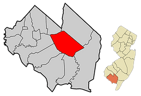 millville location on map
