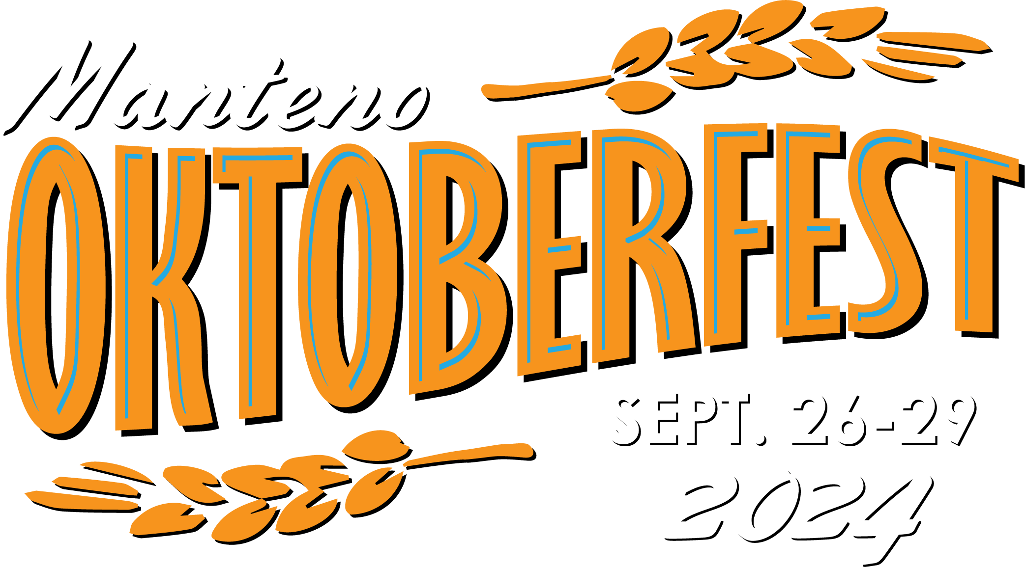 transparent white oktoberfest 2024 logo