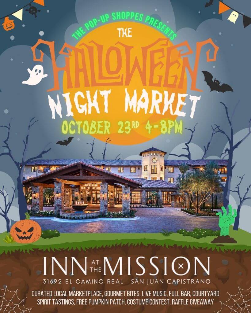 halloween night market poster