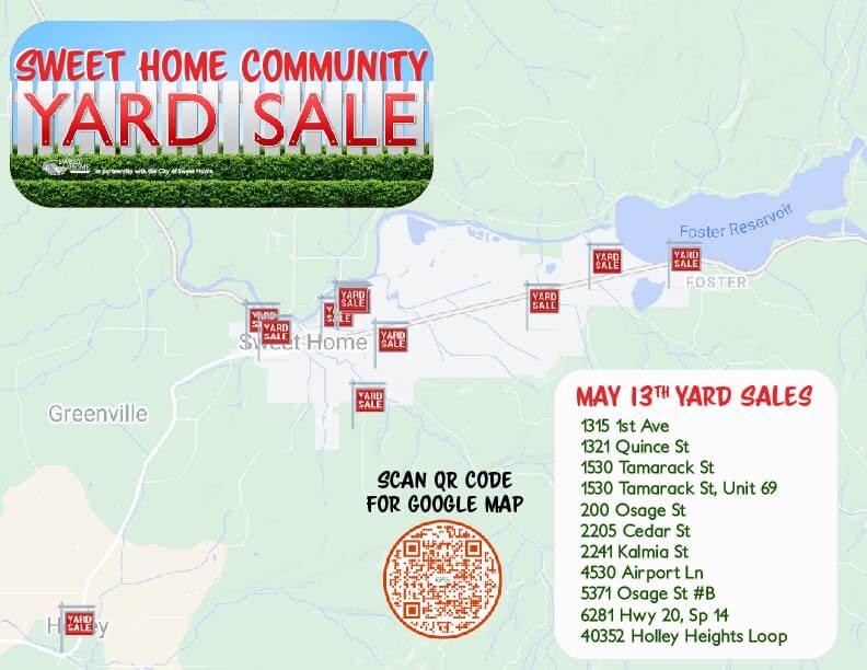 May 13th Yard Sale Locations