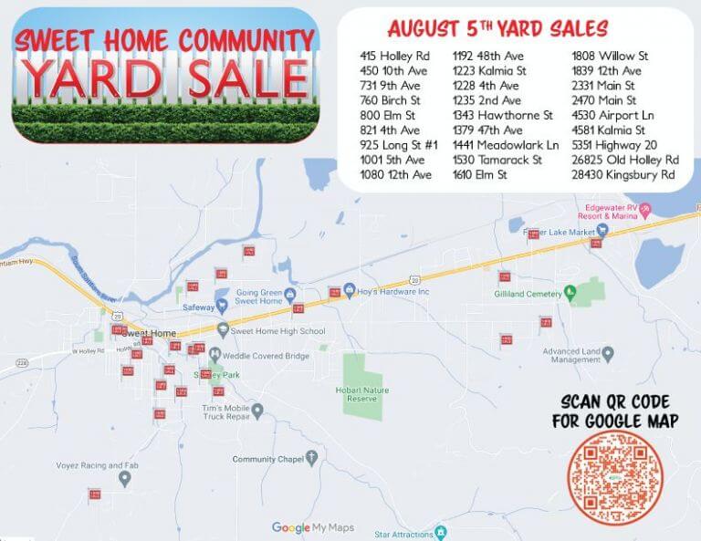 Sweet Home Community Yard Sale Sweet Home Chamber of Commerce