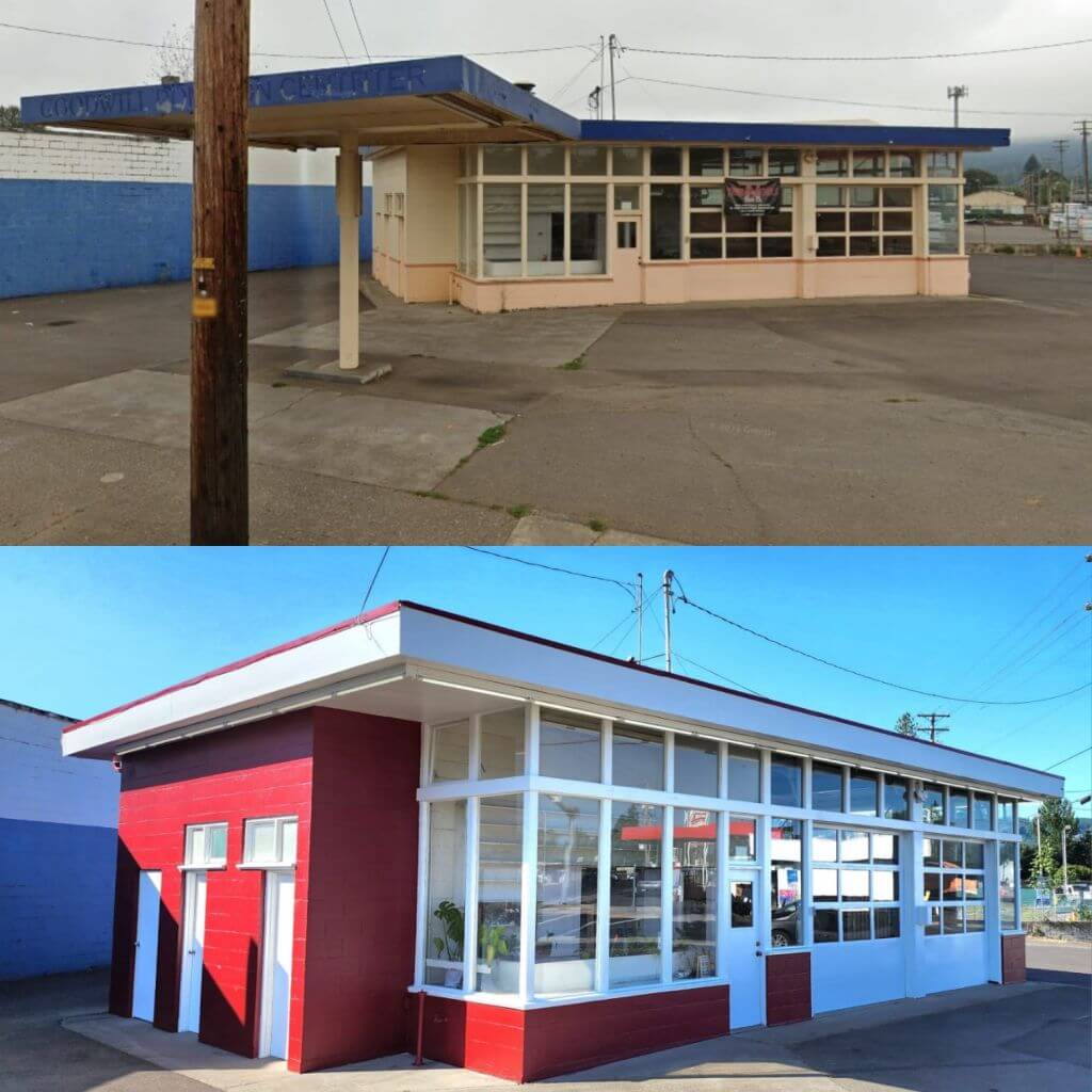 former gas station