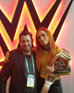 Seth with WWE’s Raw Women champion Becky Lynch
