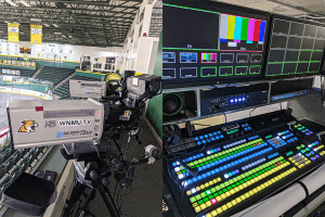 New WNMU-TV cameras at the Barry Events Center and switch board at the Barry Events Center.