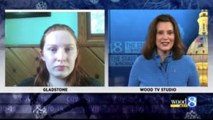 WOOD tv townhall with governor whitmer