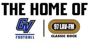 gv football and 97 lave fm logos